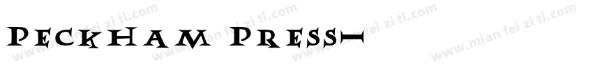 Peckham Press字体转换